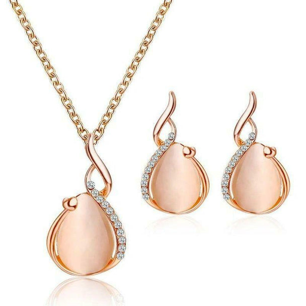 5 Piece Jewelry Set! 3 Necklaces , 2 sets of Earrings - PremiumBrandGoods