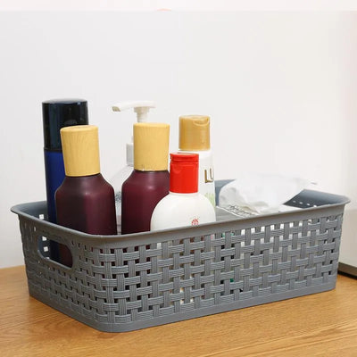 6 Pack! Woven plastic Home storage baskets - PremiumBrandGoods