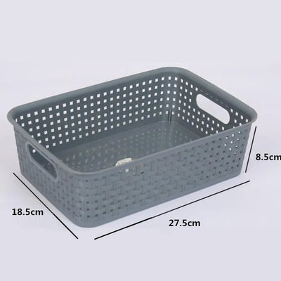 6 Pack! Woven plastic Home storage baskets - PremiumBrandGoods
