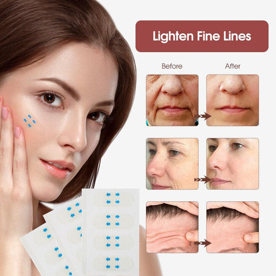 80Pcs Face Lifting Sticker Invisible Tape Firming Chin Fade Fine Lines V-shaped - PremiumBrandGoods