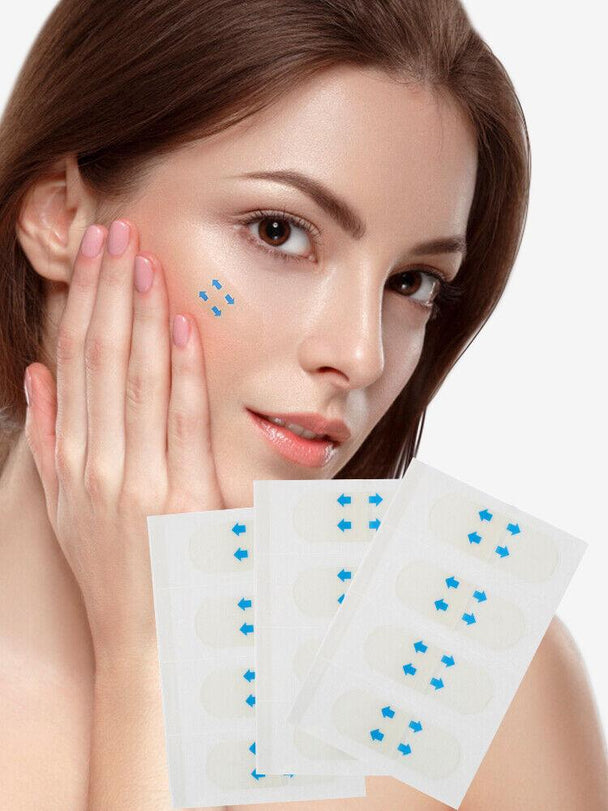 80Pcs Face Lifting Sticker Invisible Tape Firming Chin Fade Fine Lines V-shaped - PremiumBrandGoods