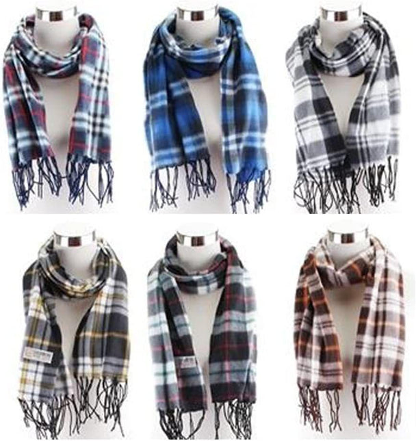 Adult Fleece Lined Winter Hat with Fleece Plaid Scarf Thermware Winter Bundle - PremiumBrandGoods