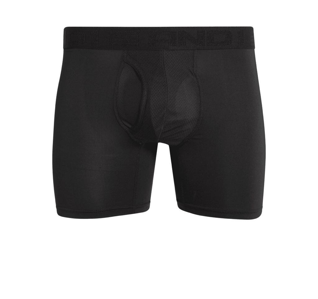 AND1 Black 6 Pack ProPlatinum Performance Boxer Briefs - Small