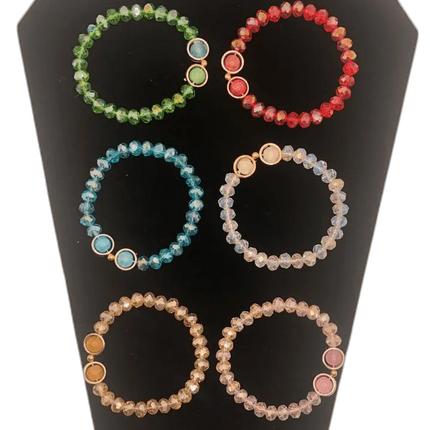 Beautiful Handmade Beads Stone and Glass Sphere Bracelets - PremiumBrandGoods