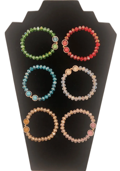Beautiful Handmade Beads Stone and Glass Sphere Bracelets - PremiumBrandGoods