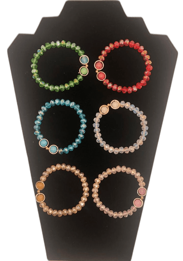 Beautiful Handmade Beads Stone and Glass Sphere Bracelets - PremiumBrandGoods