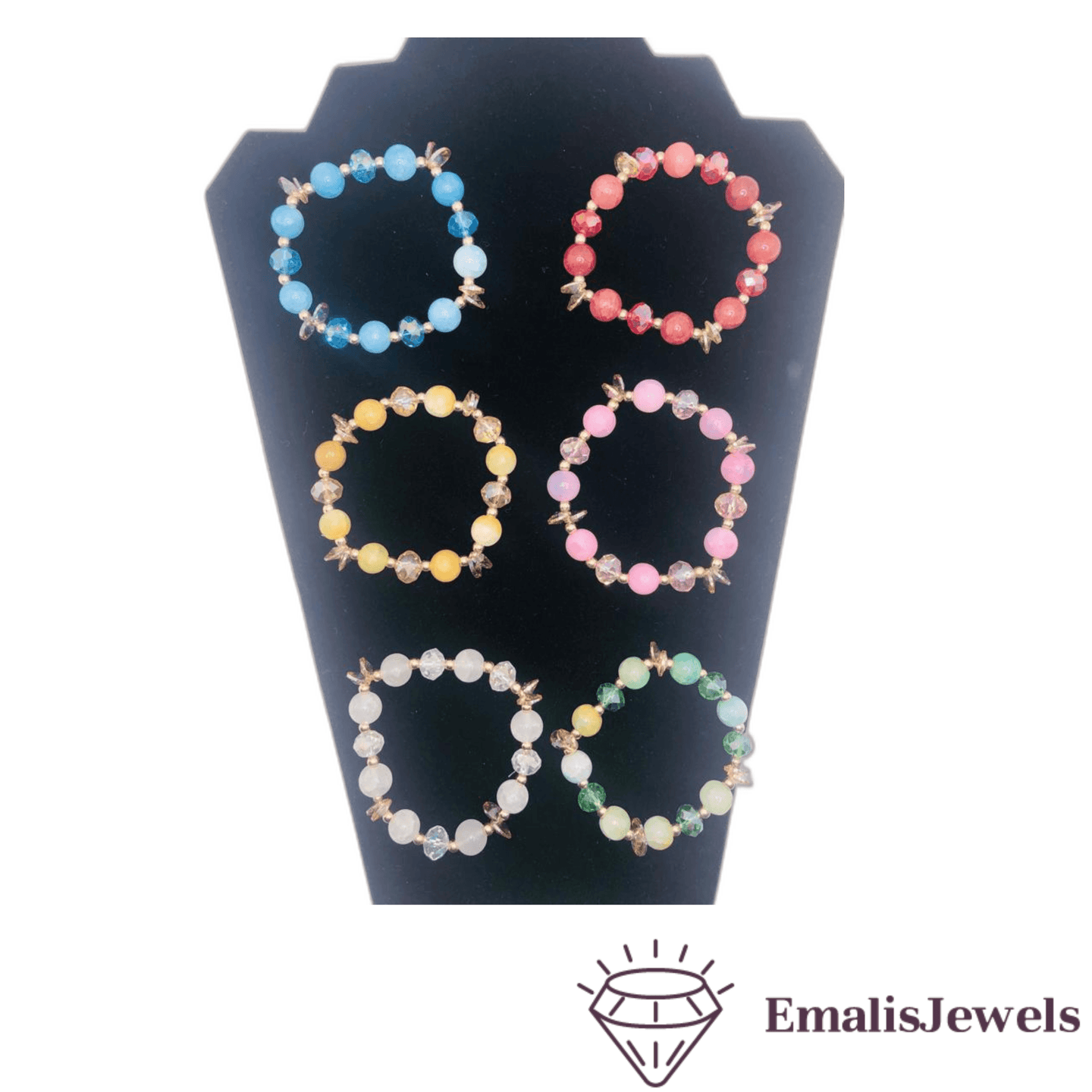 Beautiful Handmade Stone and Glass Beads Bracelets - PremiumBrandGoods