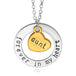 Beautiful message Forever in my Heart alloy chain Heart Necklace - PremiumBrandGoods