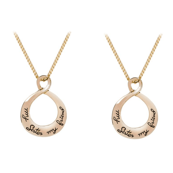 Beautiful Rose Gold Necklace my Sister my Friend - PremiumBrandGoods