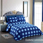Royal Blue/Baby Blue Checkered / Twin