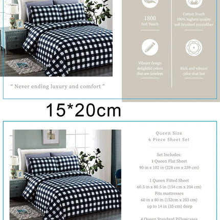 Belle Haven 6 Piece Sheet Set Bedding Sets (6 Styles) - PremiumBrandGoods