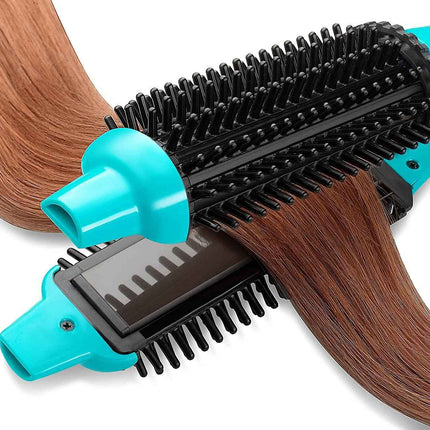 Calista 2 in 1 Heated Brush Iron Hair Styler comes with accessories