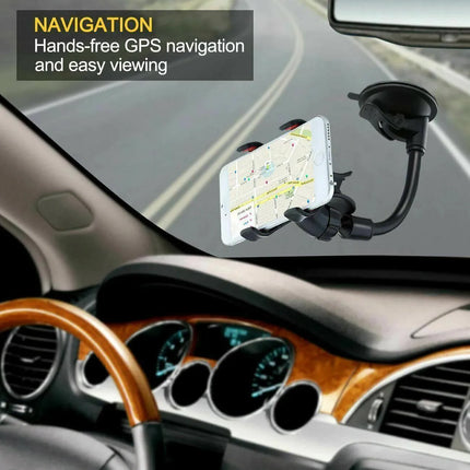 Car Windshield Vacuum Mount Cell Phone Holder Stand for Universal Iphone Samsung