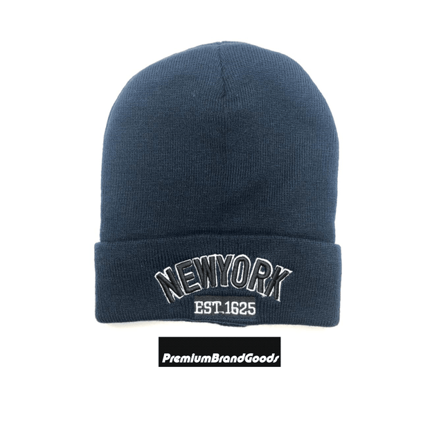 Classic NY Winter Hat Beanies with Thick Fur - PremiumBrandGoods