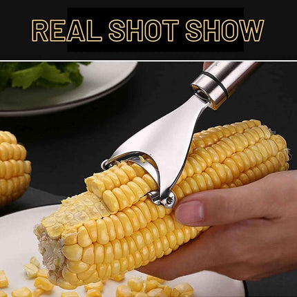 Corn Cob Cutter Peeler Tool Stainless Steel Kitchen Remover Kernel Stripper