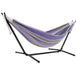 Double Cotton Freestanding Tranquility Hammock Designed for two Airy Strong Holding up to 450LB - PremiumBrandGoods