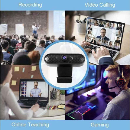 DT 1080P Full HD Webcam with Built-in Microphone for PC/Mac Book/Laptop