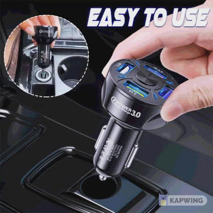 4 Port LED Car Charger 3-Pack!