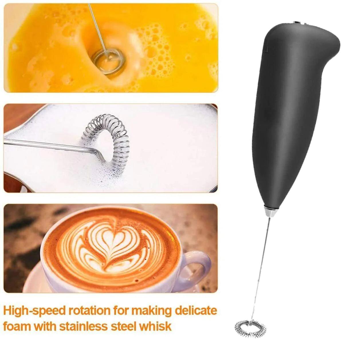 Electric Milk Frother Drink Foamer Whisk Mixer Stirrer Coffee Maker Eggbeater