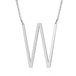 Fashionable Initial Pendant Chain Necklace Stainless Steel - PremiumBrandGoods