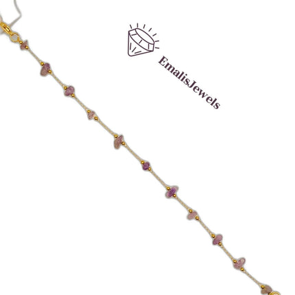 Handmade Stone Bracelets with Stainless Steel Gold overlay Chain - PremiumBrandGoods