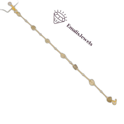 Handmade Stone Bracelets with Stainless Steel Gold overlay Chain - PremiumBrandGoods