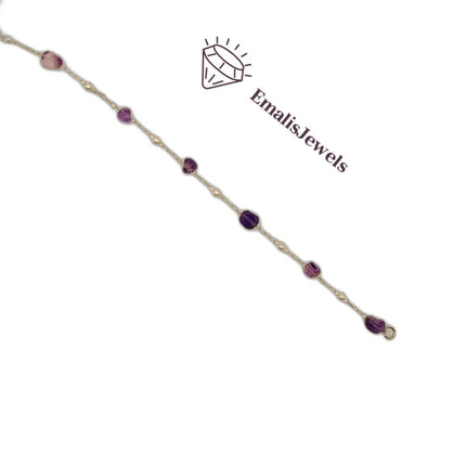 Handmade Stone Bracelets with Stainless Steel Gold overlay Chain - PremiumBrandGoods