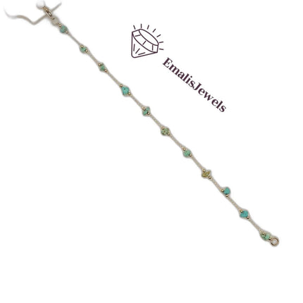 Handmade Stone Bracelets with Stainless Steel Gold overlay Chain - PremiumBrandGoods