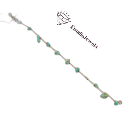 Handmade Stone Bracelets with Stainless Steel Gold overlay Chain - PremiumBrandGoods