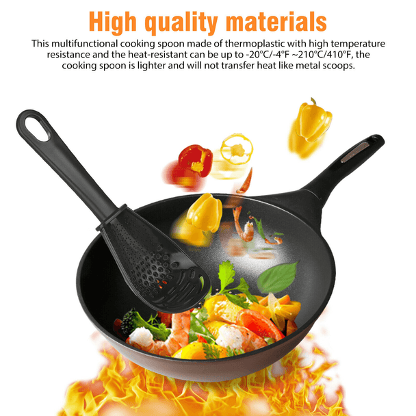 Heat Resistant Cooking Spoon Soup Colander Scoop Kitchen Multifunctional Utensil - PremiumBrandGoods