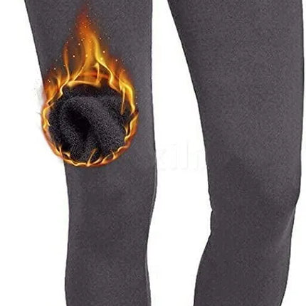 Hot! Women’s Extra Fleece Leggings High Waist Soft Stretchy Warm Leggings Regular (One Size) 220G Fleece - PremiumBrandGoods