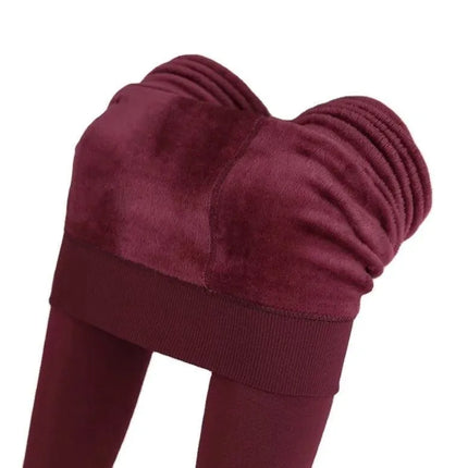 Hot! Women’s Extra Fleece Leggings High Waist Soft Stretchy Warm Leggings Regular (One Size) 220G Fleece - PremiumBrandGoods