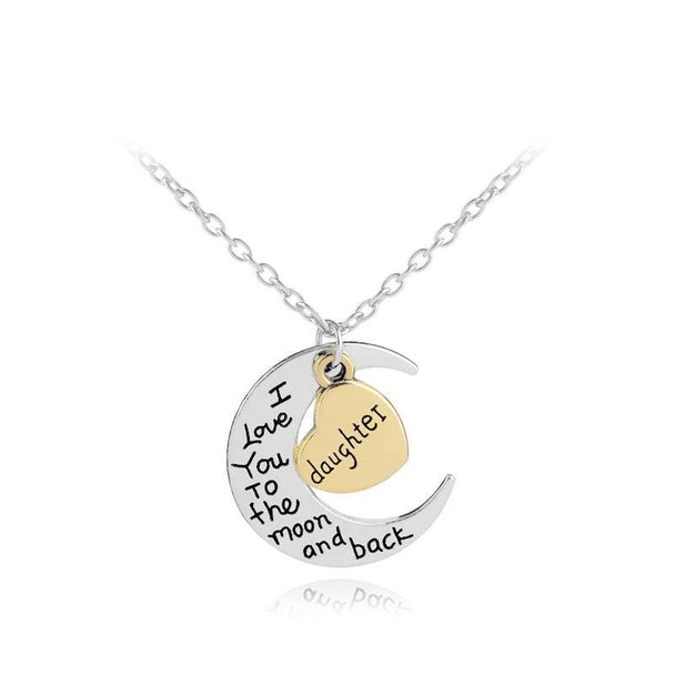 I love you to the Moon Necklace - PremiumBrandGoods