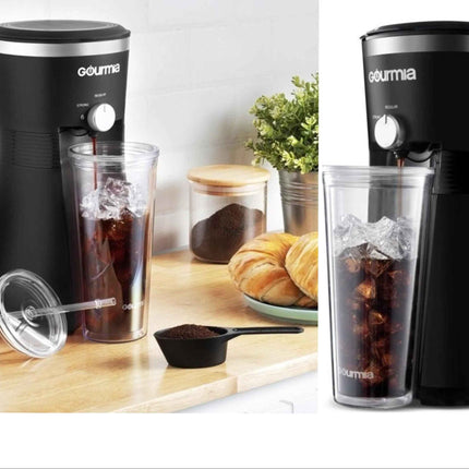 Iced Coffee Maker with Brew Control, Reusable Filter and free Tumbler by Gourmia
