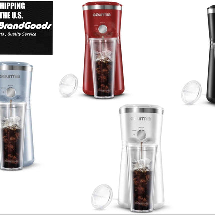 Iced Coffee Maker with Brew Control, Reusable Filter and free Tumbler by Gourmia