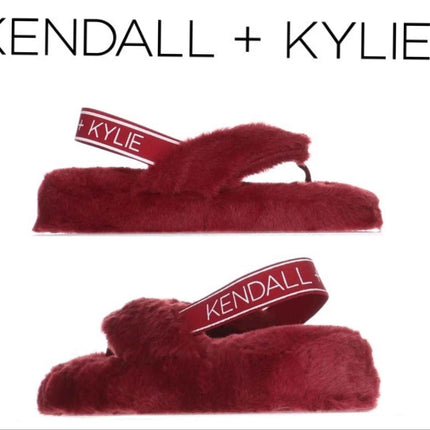 Kendall and Kylie Faux Fur Slippers Multiple Sizes
