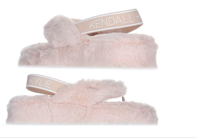 Kendall + Kylie Faux Fur Slippers Multiple Sizes! - PremiumBrandGoods