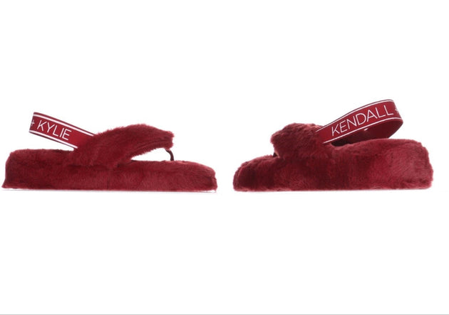 Kendall + Kylie Faux Fur Slippers Multiple Sizes! - PremiumBrandGoods