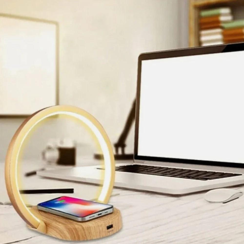 LED Desk Lamp with 15W Wireless Charger for Mobile Phone