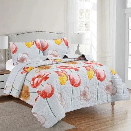 LiveWell 3 Piece Quilt Set (10 Styles) - PremiumBrandGoods