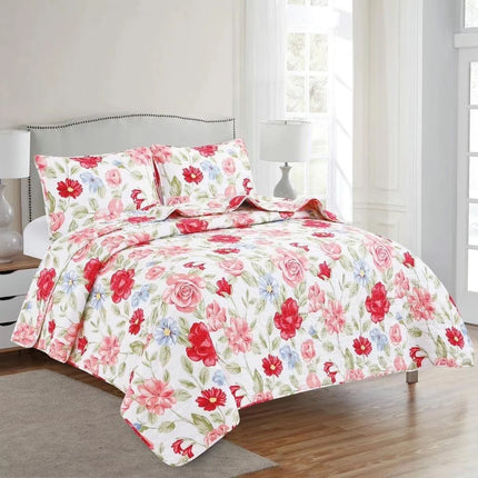 LiveWell 3 Piece Quilt Set (10 Styles) - PremiumBrandGoods