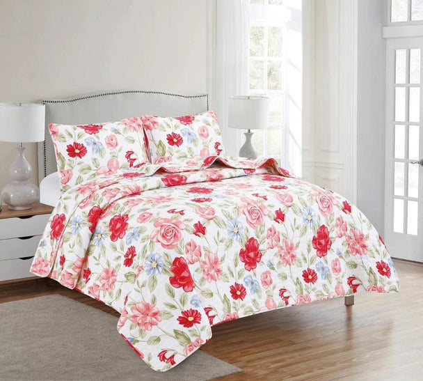 LiveWell 3 Piece Quilt Set (10 Styles) - PremiumBrandGoods