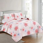 Twin / Light Pink with Flowers