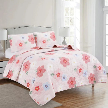 LiveWell 3 Piece Quilt Set (10 Styles) - PremiumBrandGoods