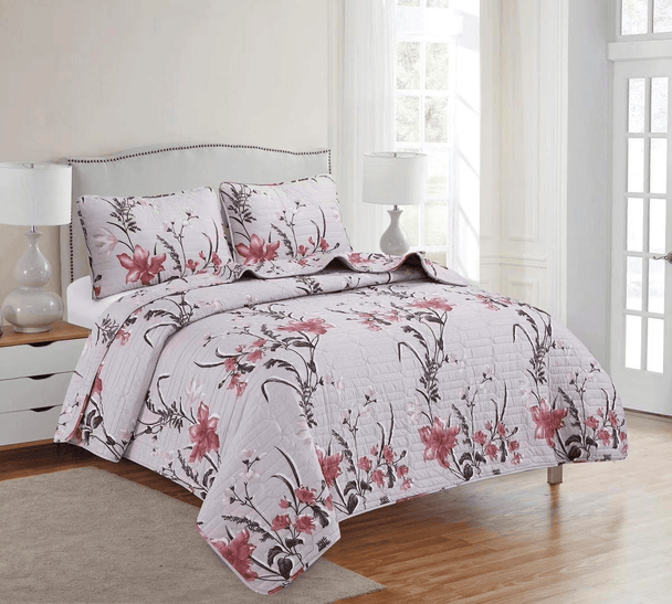 LiveWell 3 Piece Quilt Set (10 Styles) - PremiumBrandGoods