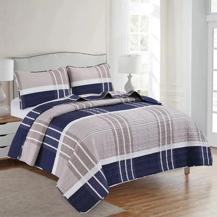 LiveWell 3 Piece Quilt Set (10 Styles) - PremiumBrandGoods