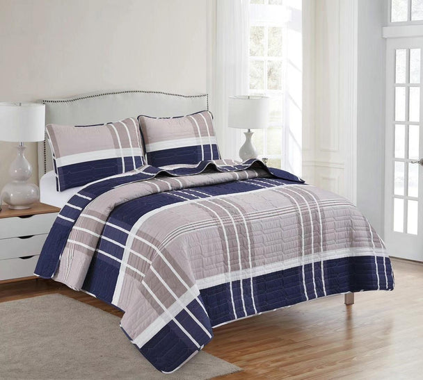 LiveWell 3 Piece Quilt Set (10 Styles) - PremiumBrandGoods