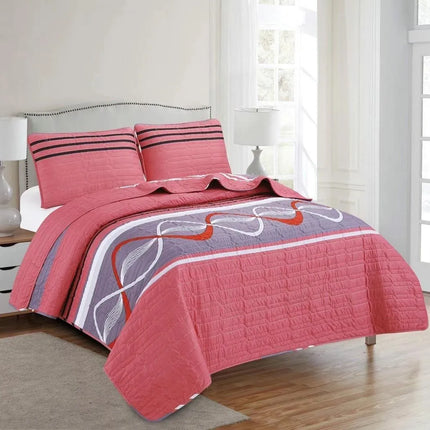 LiveWell 3 Piece Quilt Set (10 Styles) - PremiumBrandGoods