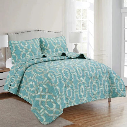 LiveWell 3 Piece Quilt Set (10 Styles) - PremiumBrandGoods