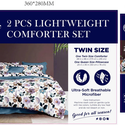 LiveWell Bedding 3 Piece Lightweight Comforter Set (6 Styles) - PremiumBrandGoods